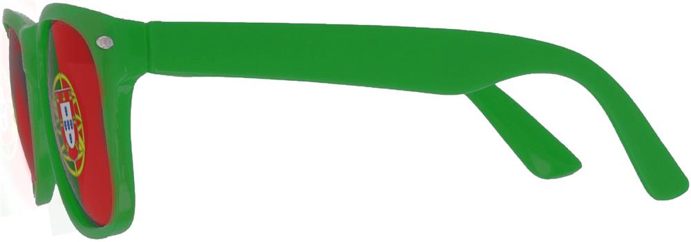 Lunettes de supporter plastique personnalisées FLAG FUN, pied gauche