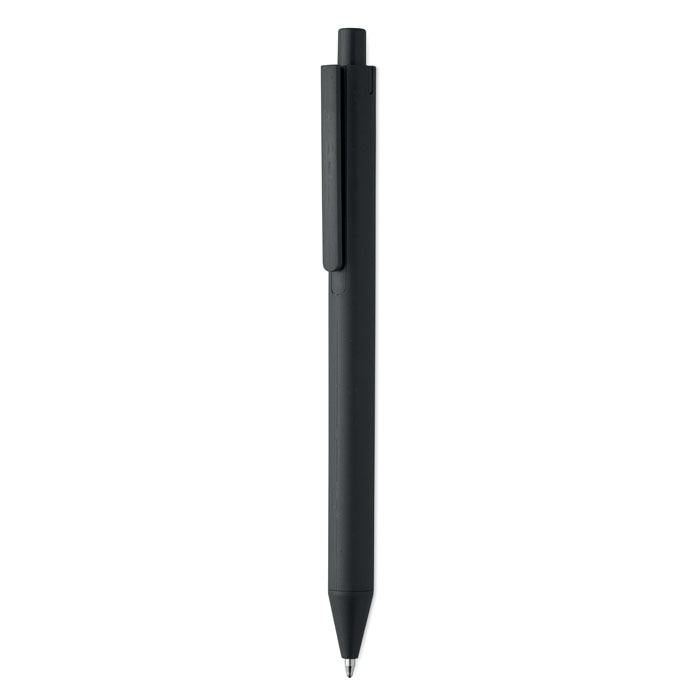 Stylo paille de blé personnalisé PECAS, Noir