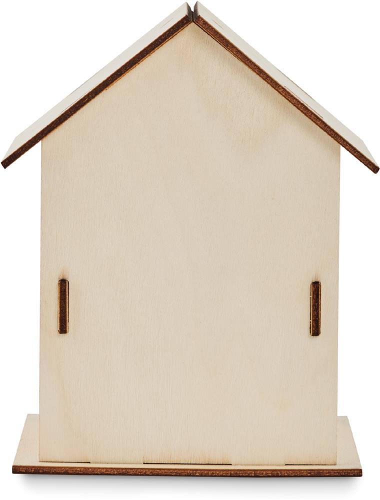 Nichoir en bois à monter personnalisé PAINTHOUSE, dos