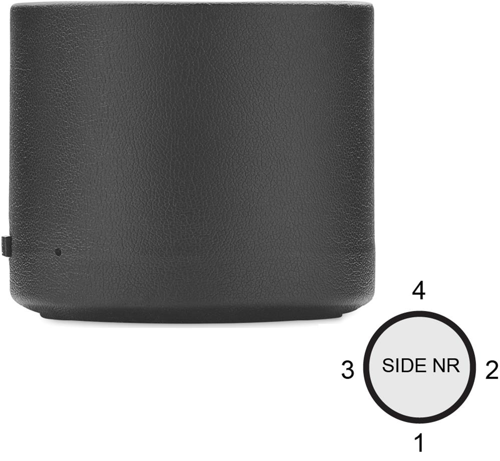 Enceinte sans fil 3 W PU recyclé personnalisée GAMA, côté 2