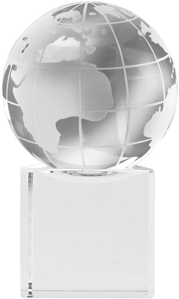 Presse-papier cristal personnalisé MUNDI, base dos