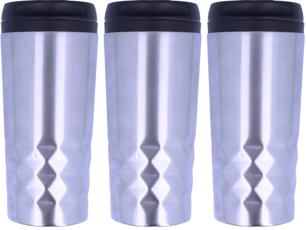 Tasse de voyage inox 280 ml personnalisée TAMPAS, tour complet (gravure laser 360)