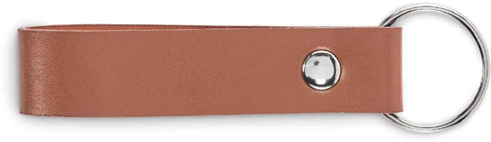 Porte-clés boucle simili-cuir personnalisé STROKEY, côté 1