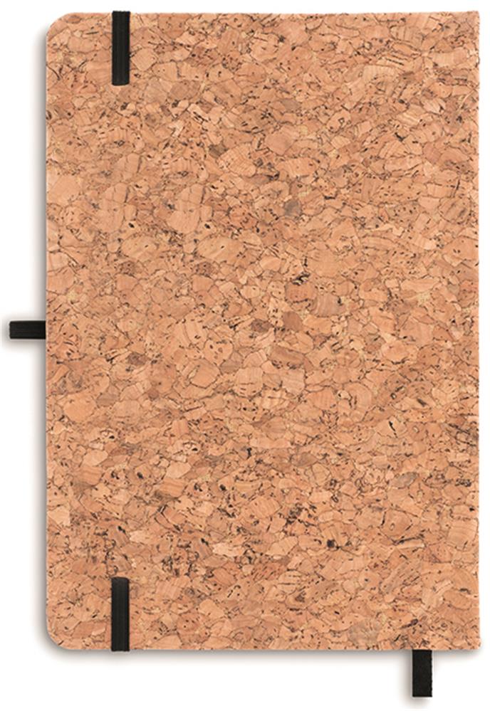 Carnet A5 couverture liège personnalisé SUBER, dos