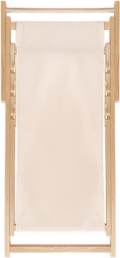 Transat pliable en bois FSC personnalisé HONOPU, assise (sérigraphie)