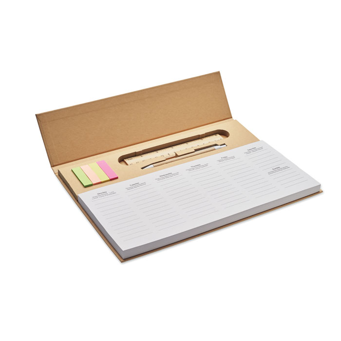 Agenda de bureau hebdomadaire personnalisé MEMWEEK