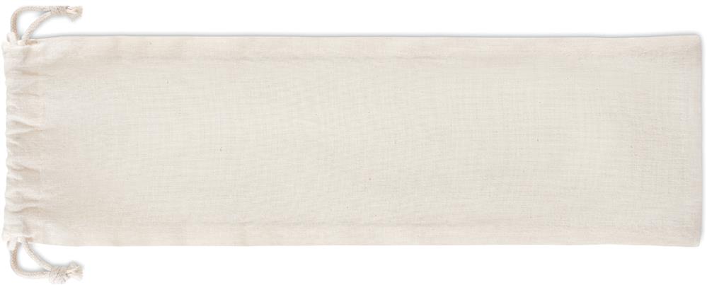 Couverts à salade bambou personnalisés MAYEN SET, pochette côté 2