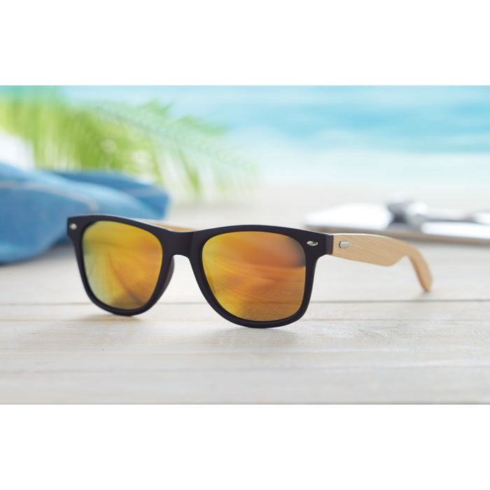 Lunettes de soleil bambou personnalisées CALIFORNIA TOUCH
