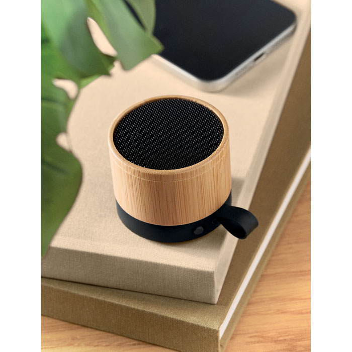 Enceinte sans fil bambou 3 W personnalisée RECAR BAMBOO