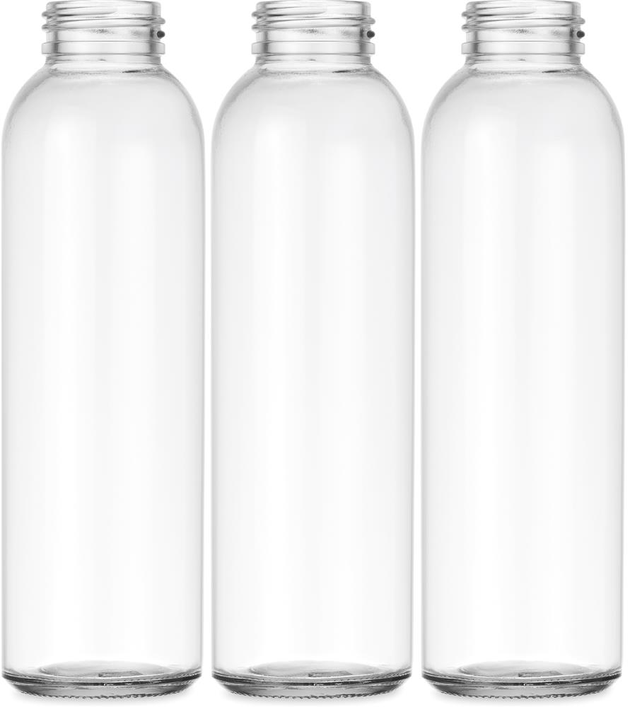 Bouteille en verre 500 ml pochette feutre personnalisée THAI, tour complet