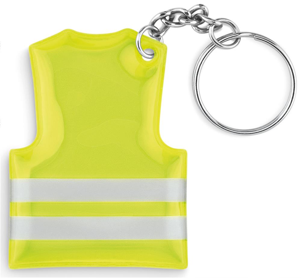 Porte-clés gilet réfléchissant personnalisé VISIBLE RING, dos