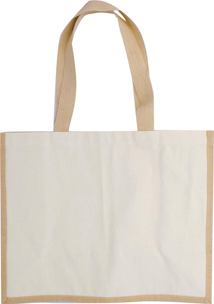 Sac jute et toile personnalisé CAMPO DE FIORI, dos