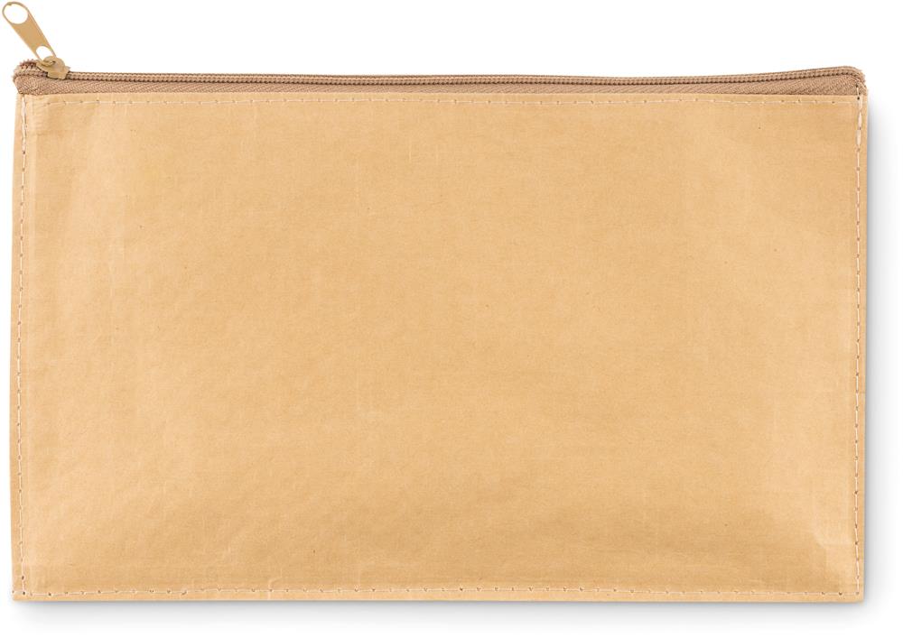 Trousse papier tissé personnalisée FLAT CASE, côté 1