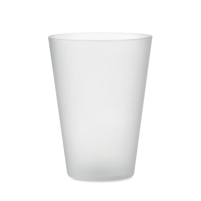Gobelet réutilisable 300 ml personnalisé FESTA, Blanc Transparent