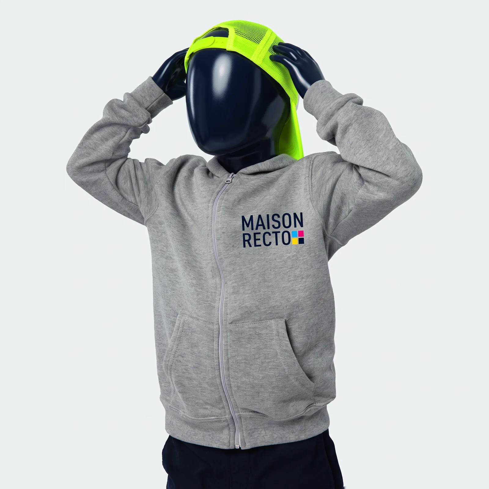 Sweat zippé à capuche enfant personnalisé STONE KIDS