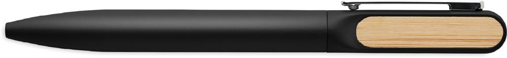 Stylo bille twist aluminium personnalisé ALUBA, clip droite