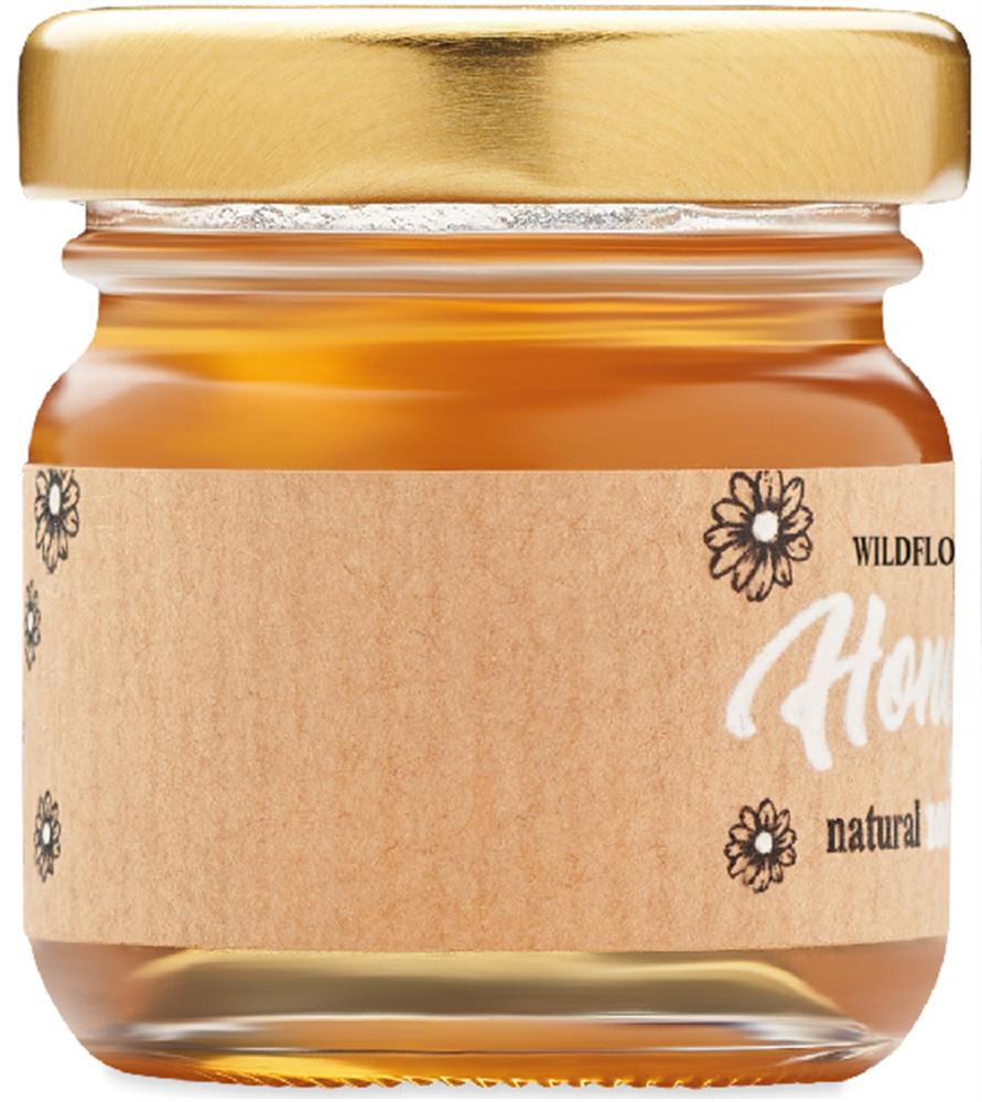 Miel de fleurs sauvages 50 g personnalisé BUMLE, étiquette