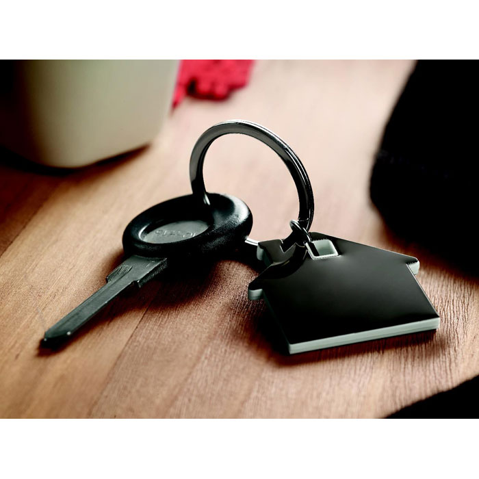 Porte-clés maison inox personnalisé IMBA