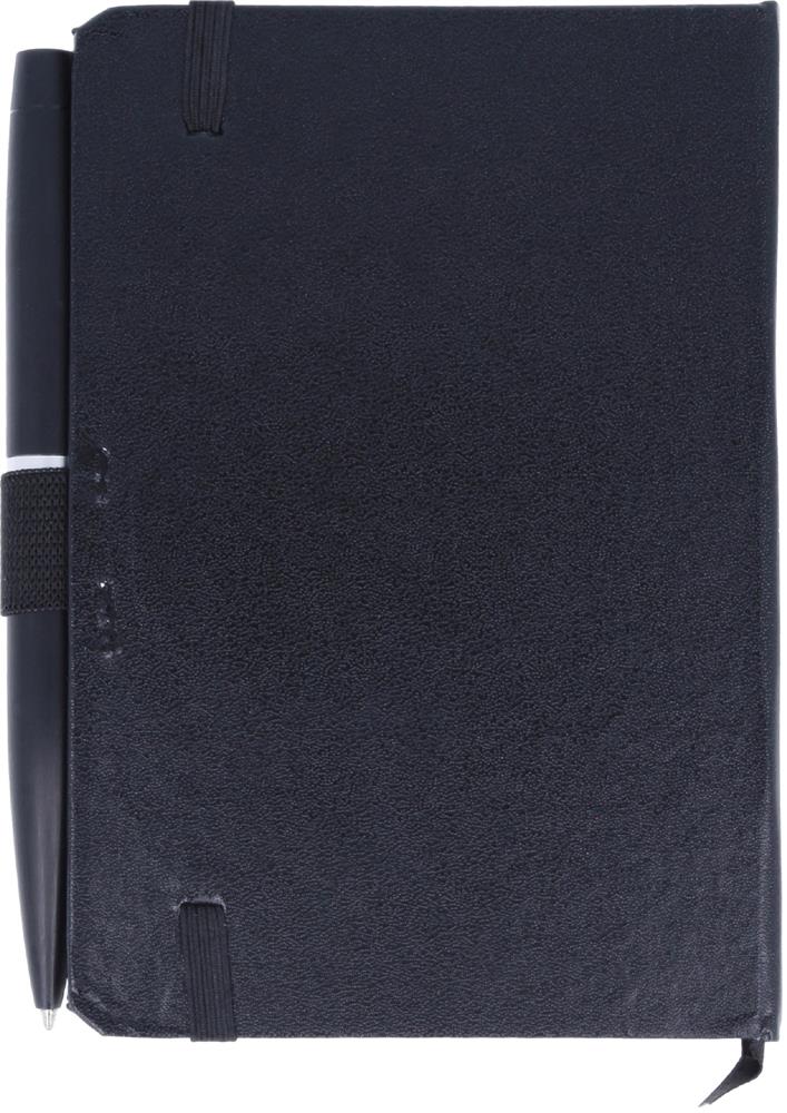 Carnet A6 et stylo métal personnalisé NOTALUX, dos (sérigraphie)