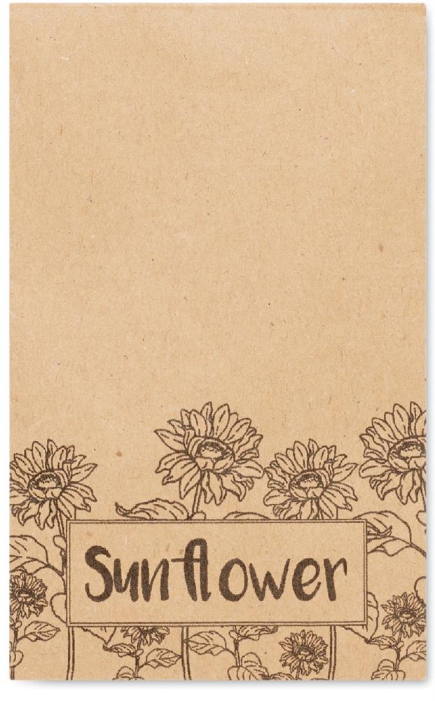 Sachet graines de tournesol personnalisé GIRASOL, devant