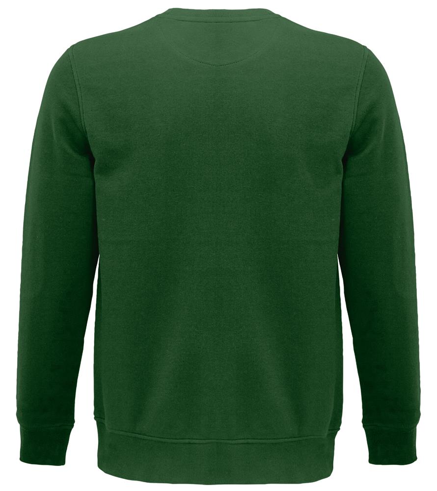 Sweat col rond coton bio 280 g/m² personnalisé COMET, dos