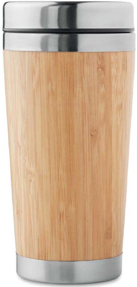 Gobelet inox bambou 400 ml personnalisé RODEODRIVE+, dos