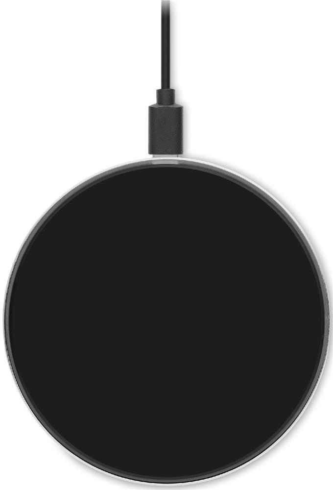 Chargeur sans fil verre 10 W personnalisé RESS, dessus (étiquette numérique)