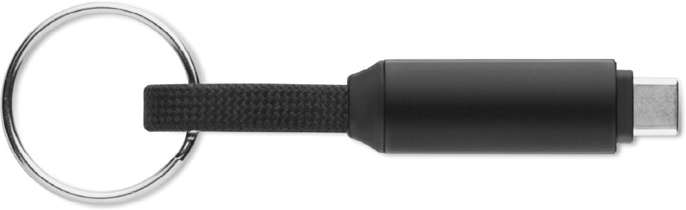 Porte-clés câble de charge 60 W personnalisé KEYSTO, côté 2