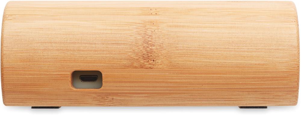 Enceinte bambou 2 x 5 W personnalisée SPEAKBOX, côté 2