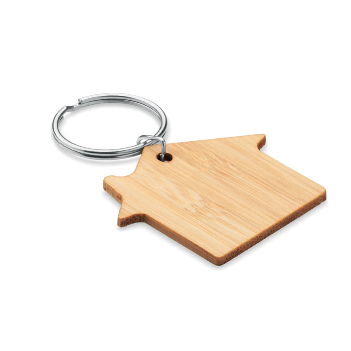 Porte-clés maison bambou personnalisé HOUSEBOO