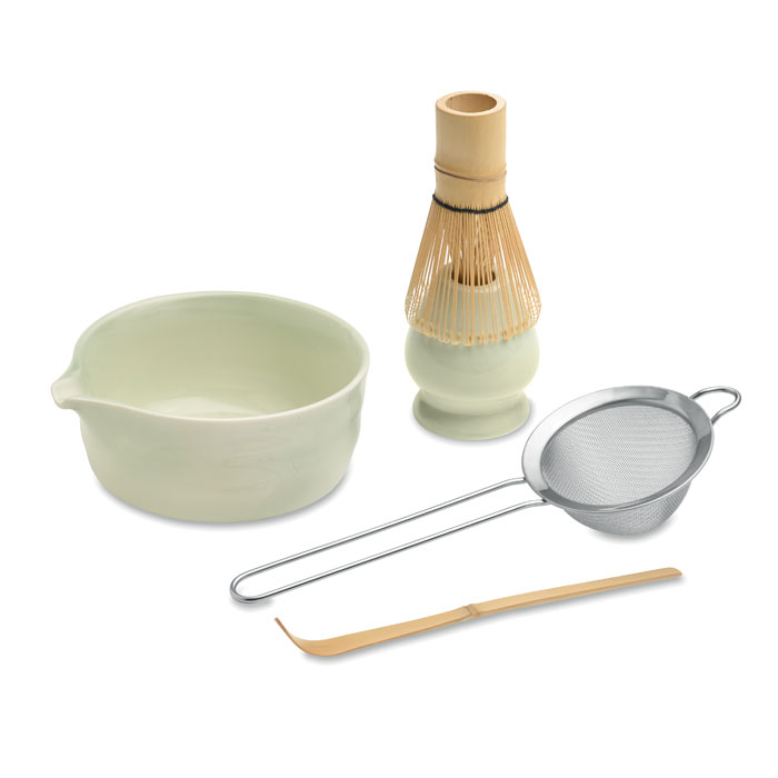 Coffret matcha 5 pièces personnalisé MATCHY, Vert Menthe