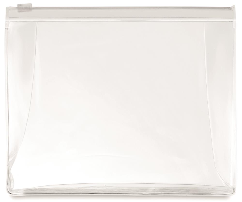 Trousse transparente PVC personnalisée COSMOBAG, devant