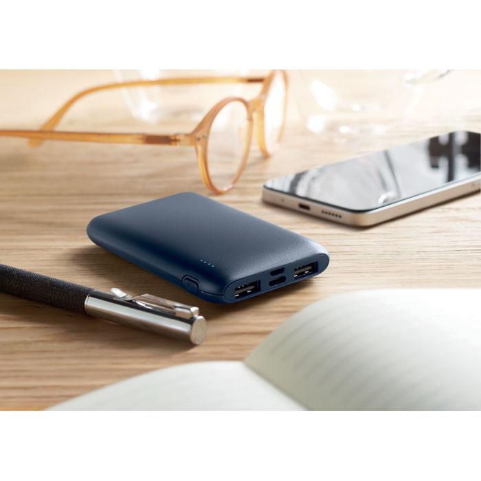 Batterie externe 5000 mAh ABS recyclé personnalisée POWER52C