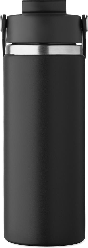 Bouteille isotherme à paille 500 ml personnalisée SUMA GRIP, devant