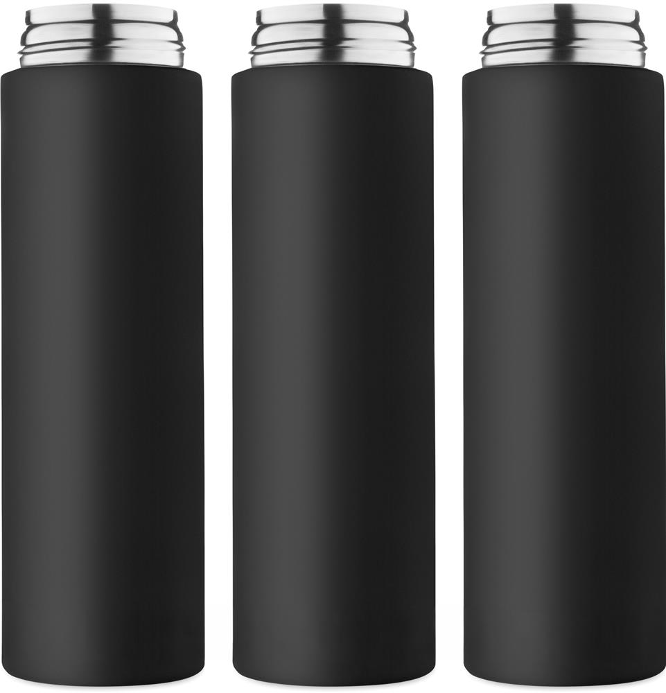 Bouteille inox recyclé 650 ml personnalisée TOIEN ONE, tour complet (sérigraphie circulaire)