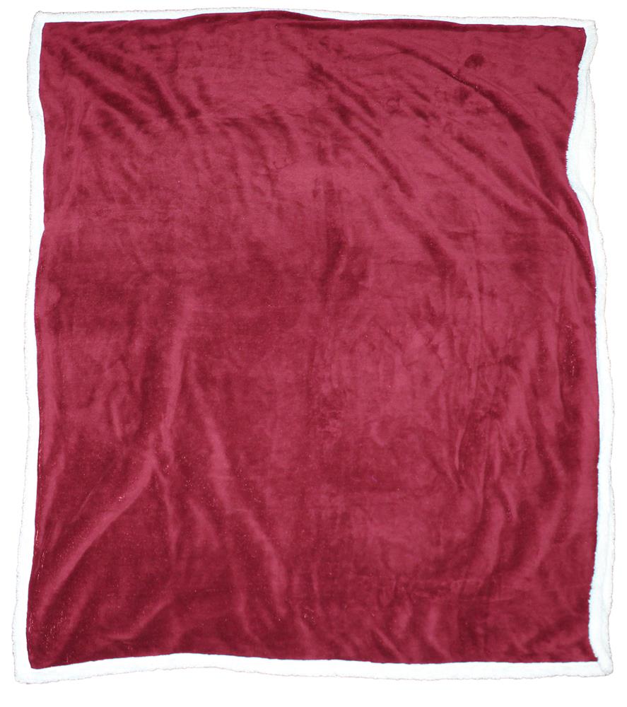 Plaid polaire doublé sherpa personnalisé ZERMATT, plaid