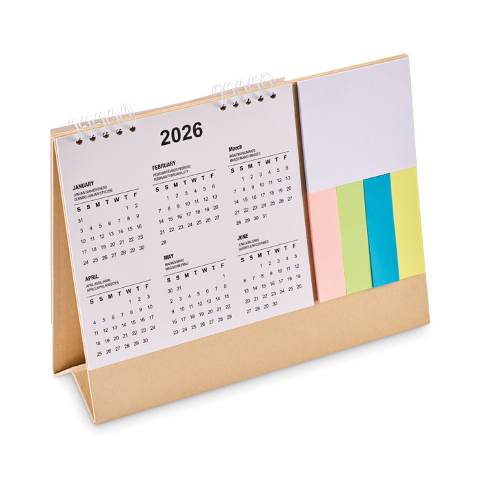 Calendrier de bureau papier recyclé personnalisé CALENDOO