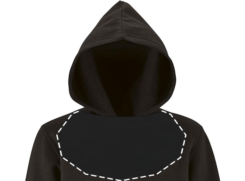 Sweat zippé à capuche enfant personnalisé STONE KIDS, intérieur