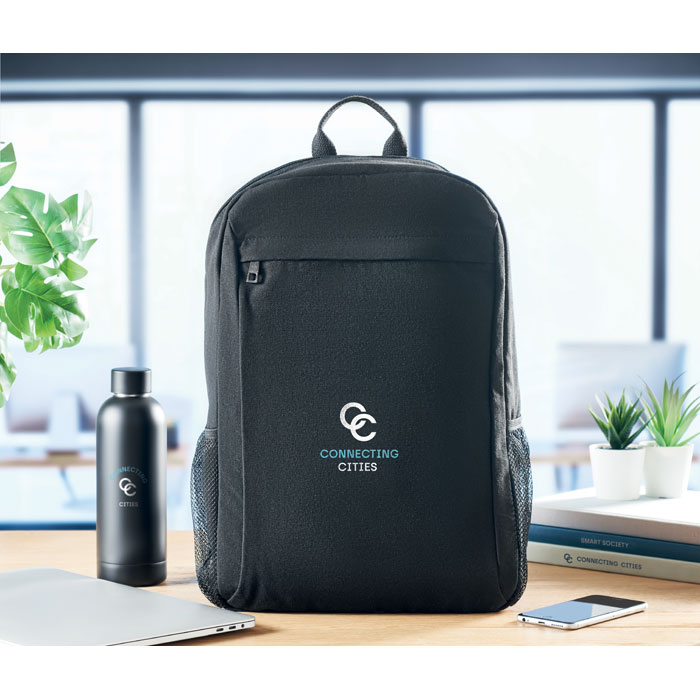 Sac à dos ordinateur 15'' toile lavée personnalisé EIRI