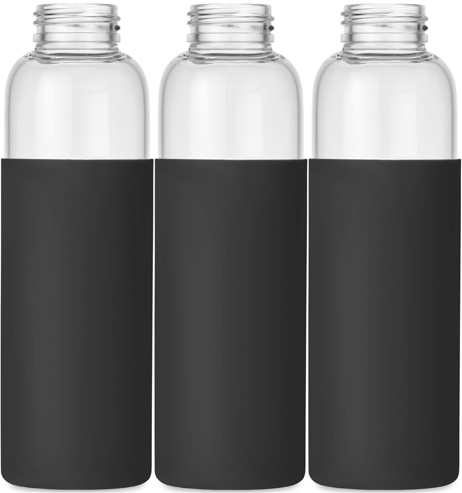 Bouteille verre et silicone 500 ml personnalisée CHAI, pochette