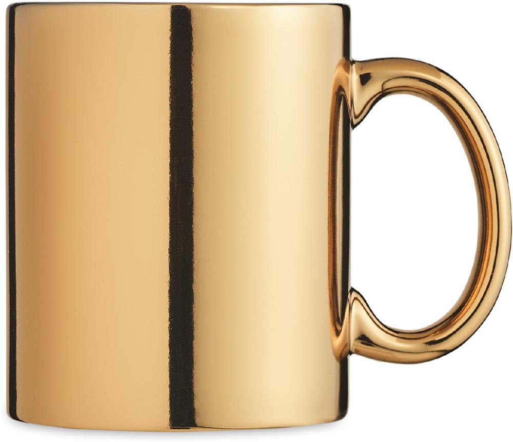Mug céramique métallisé 300 ml personnalisé HOLLY, droite