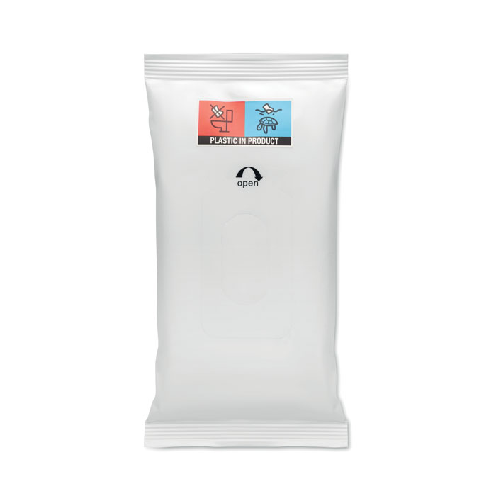 Lingettes nettoyantes en pochette personnalisées DELLEA