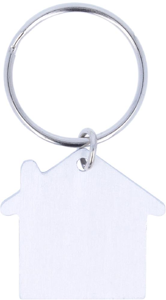 Porte-clés maison aluminium personnalisé HEIM, dos