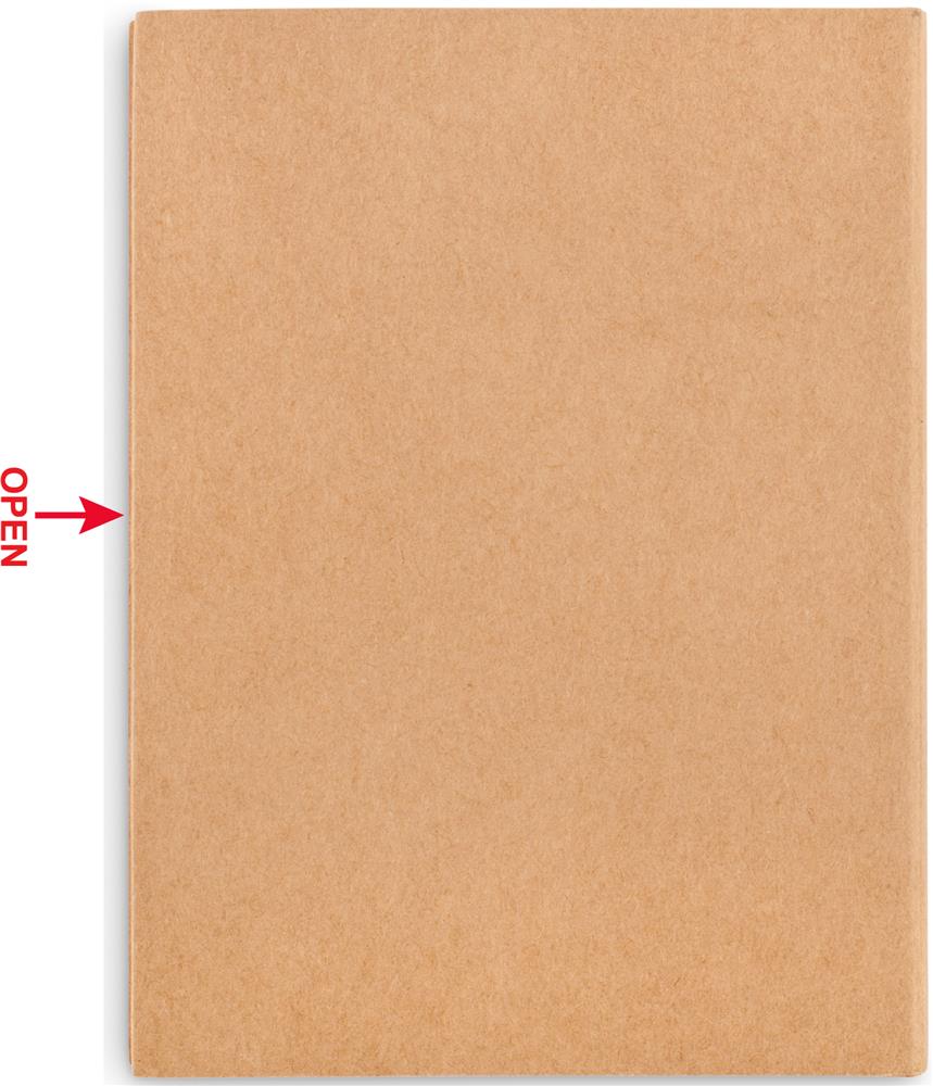 Set de dessin papier recyclé personnalisé KISAN, dos (tampographie)