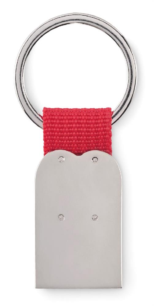 Porte-clés métal cœur personnalisé BONHEUR, dos