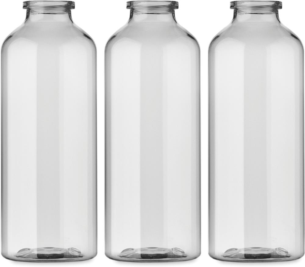 Gourde RPET 500 ml à mousqueton personnalisée MOSS RE500, tour complet (impression numérique 360)