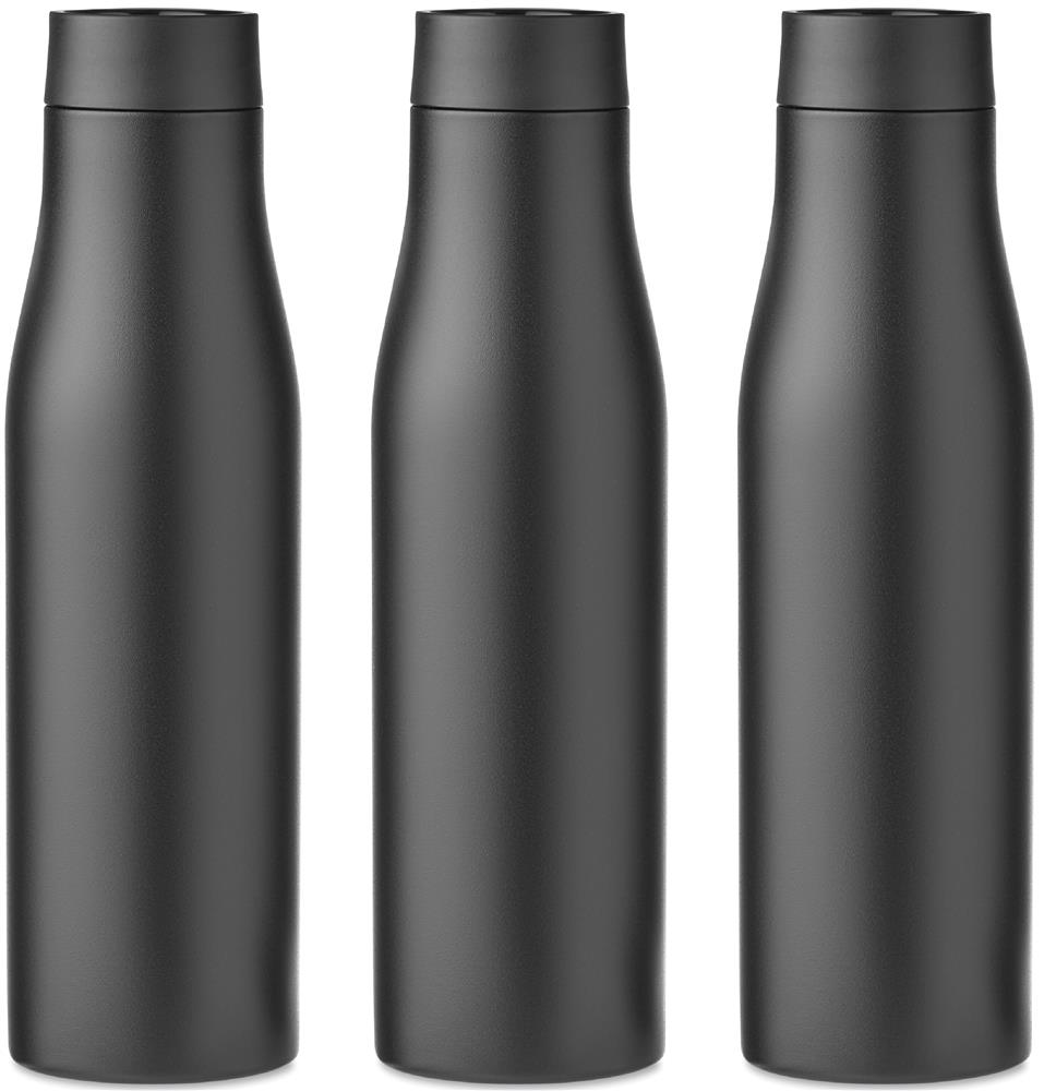 Bouteille isotherme 600 ml magnétique personnalisée URSUS, tour complet (gravure laser 360)