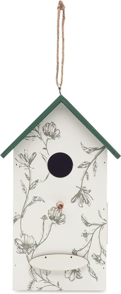Nichoir à oiseaux en bois personnalisé GREENJAY, plaque