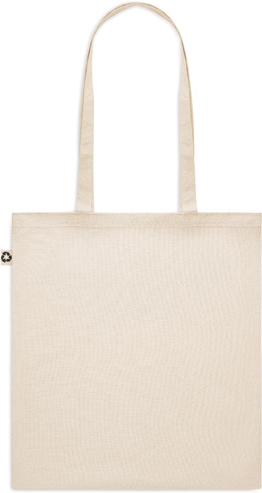 Tote bag coton recyclé 140 g/m² personnalisé ZOCO, dos (sérigraphie)