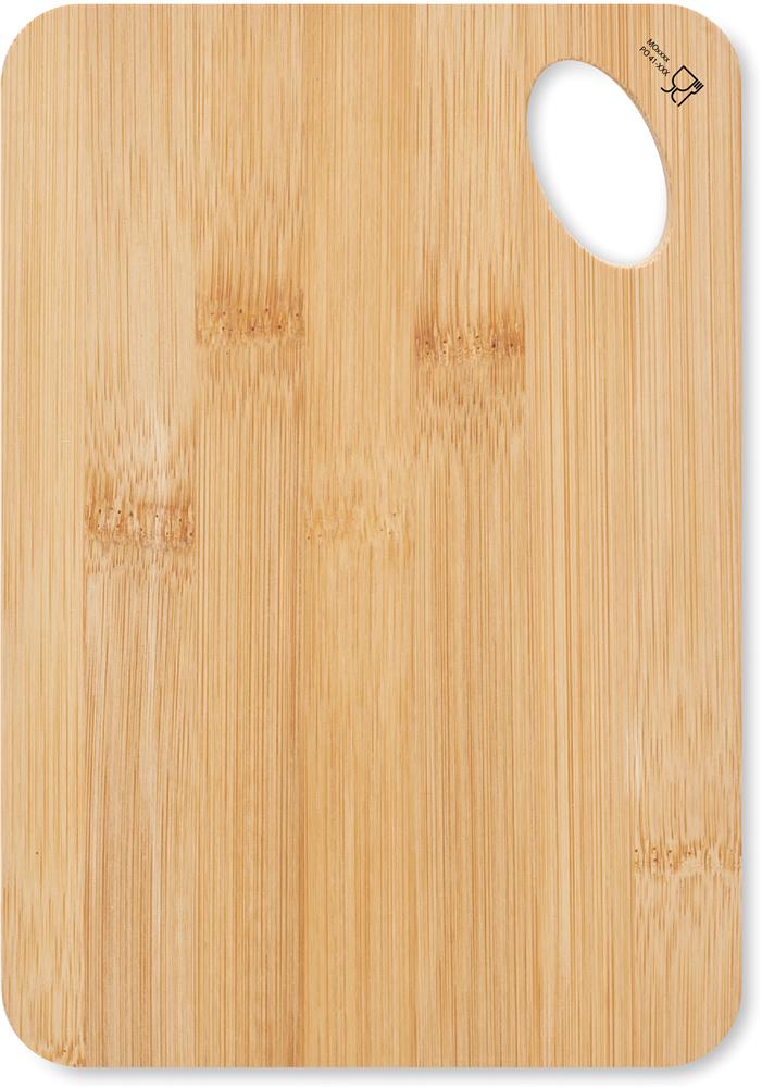 Planche à découper bambou personnalisée BEMGA, côté 1